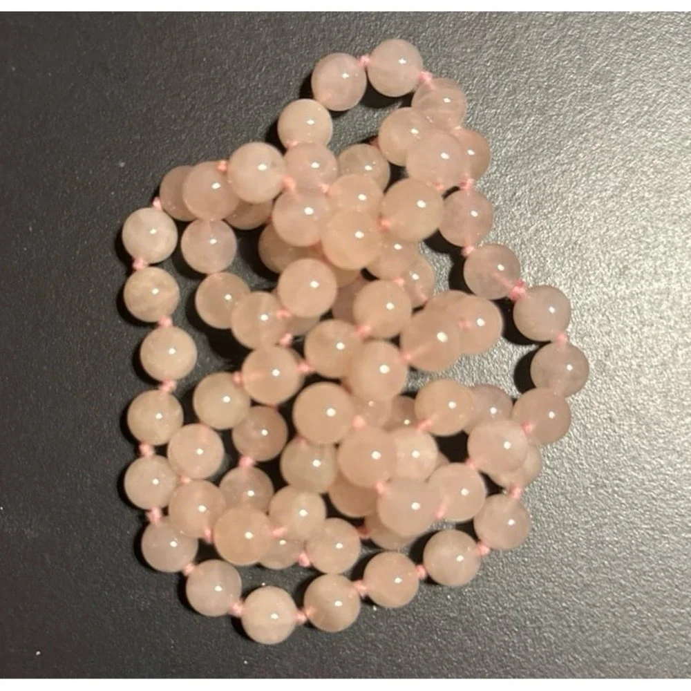 2 Rose Quartz Necklaces – 15